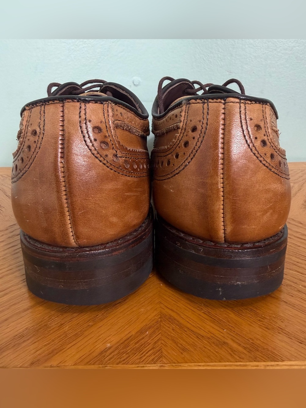 Allen Edmonds Strand Cap Toe Oxford Dress Shoe Dainite Sole Walnut Brown Leather - Picture 7 of 11